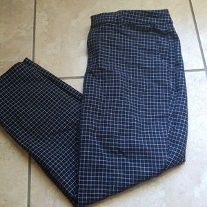 Grid print Harper pants